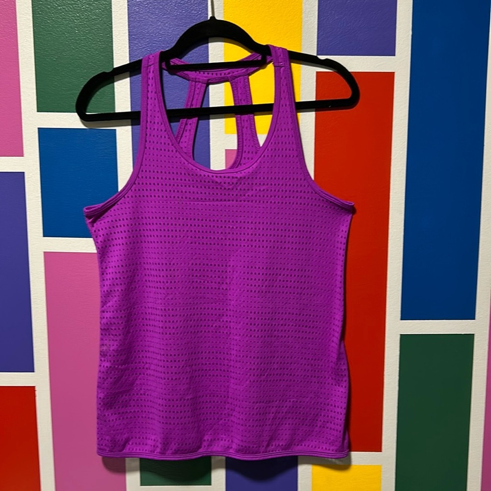 Women's Tek Gear drytek Medium purple tank top light and airy workout